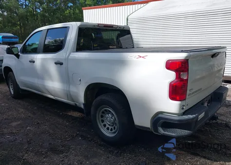 2021 Chevrolet Silverado 1500 4Wd Short Bed Wt z USA, uszkodzony, nr VIN 1GCUYAEF1MZ383851